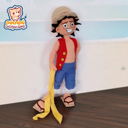 Luffy Amigurumi Pattern