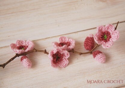 Cherry Blossom Crochet x Embroidery Hat