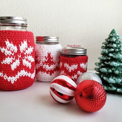 'The Heart of Christmas' Mason Jar Cozies