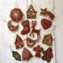 Stitchdoodles Christmas Gingerbread Decorations Felt Cookie Pattern