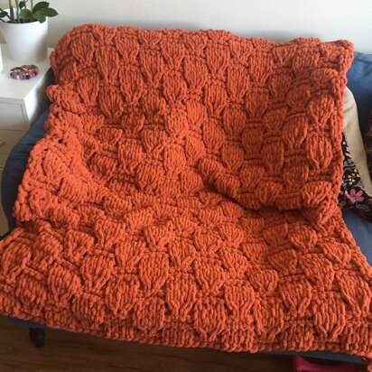 Acorn Stitch Throw Blanket