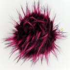 Big Bad Wool 5" Faux Fur Pom Poms - Cranberry (CRAN)