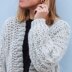 Chunky Wheat Petals Cardigan