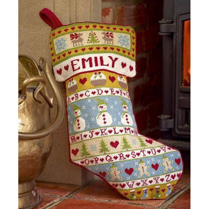 Historical Sampler Company Gingerbread Man Christmas Stocking Tapestry Kit - 200100