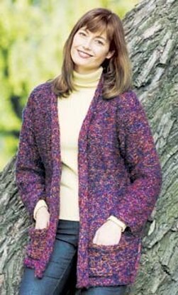 Knit Flattering Jacket 2003 in Lion Brand Homespun - 20271