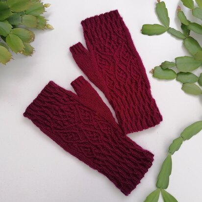 Omela fingerless mittens