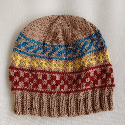 Color Work Beanie - knitting pattern