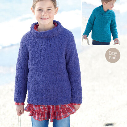 Boy's and Girl's Sweaters in Sirdar Snuggly Snowflake Chunky - 2430 - Downloadable PDF