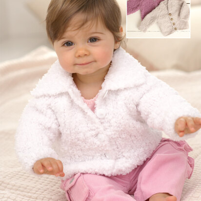 Babies and Children Cardigans in Sirdar Snuggly Snowflake Chunky - 1775 - Downloadable PDF
