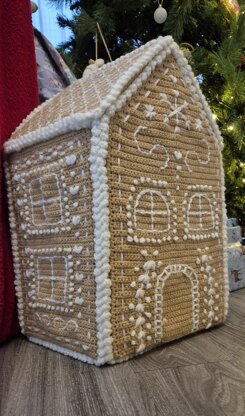 CROCHET PATTERN ONLY Gingerbread House Christmas Amigurumi