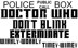 Whovian Phrase TARDIS Scarf. BASIC PACK