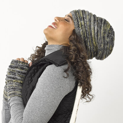 Ashton Hat and Mitts - Knitting Pattern for Women in Tahki Yarns Kaleidoscope