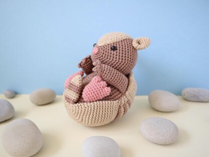 Arlo the Armadillo Amigurumi