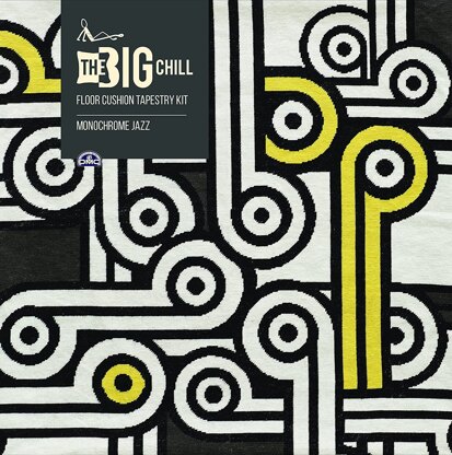 DMC The Big Chill Giant Tapestry Cushion - Monochrome Jazz