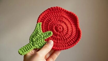 Crochet Tulip Flower Coaster Pattern | PDF + Video Tutorial