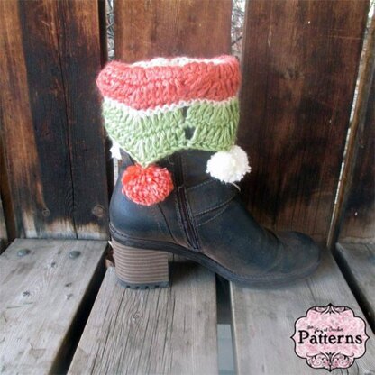 Pom Pom Chevron Boot Cuff