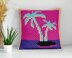 C2C Miami Vice Square Cushion Neon Lights Pillow Crochet Pattern
