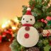 Snowball the Snowman Picture Frame Ornament