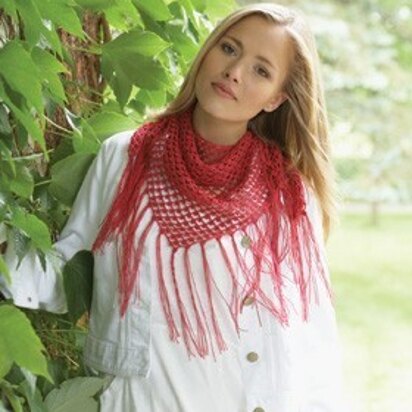 Triangle Scarf in Bernat Handicrafter Crochet Thread