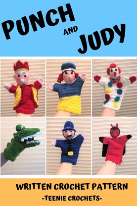 Punch and Judy Hand Puppets Crochet Patterns