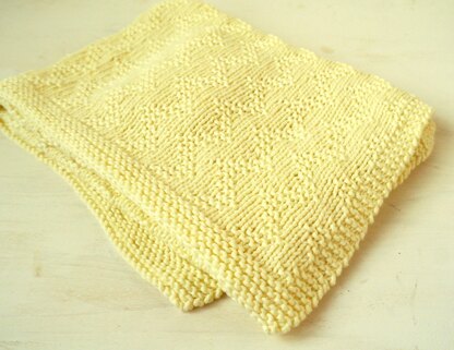 Easy zig zag baby blanket