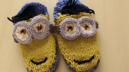 Kevin's Slippers - Felted Seamless Minion Shoes