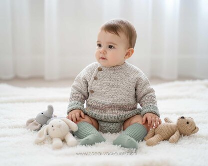 4-6 years - TICA Crochet Sweater / Cardigan