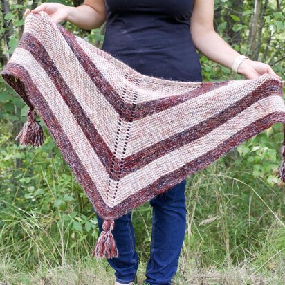 Flickering Flames Shawl