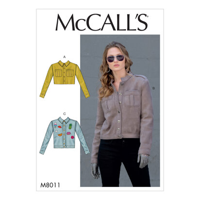 McCall's Misses' Jackets M8011 - Sewing Pattern