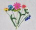 Springtime Flower Posy PDF Knitting Pattern Daffodil Forget-me-not Tulip Cosmos Bluebell