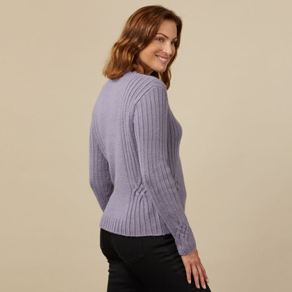 #1358 Kanzi - Jumper Knitting Pattern for Women in Valley Yarns Northfield