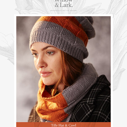 "Tilly Hat & Cowl" - Hat Knitting Pattern For Women in Willow and Lark Ramble