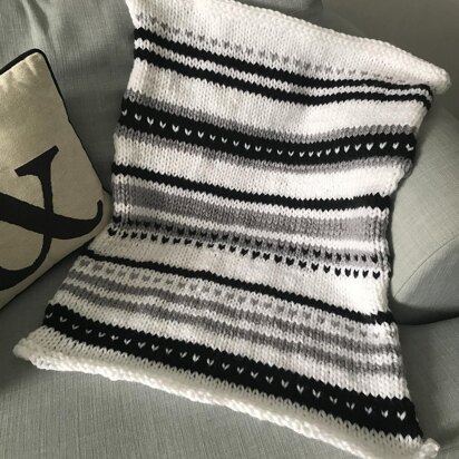 Simple stripe baby blanket