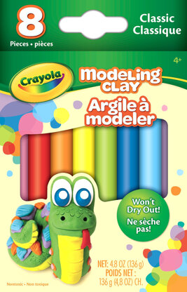 Crayola Modeling Clay .6oz 8/Pkg - Basic