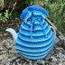 Ocean Blue 4 Cup Teapot Cosy Knitting Pattern