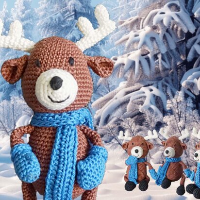 Crochet pattern Xmas moos Loki