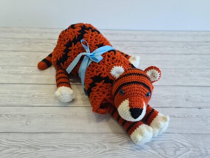 3in1 Jungle Tiger Baby Blanket