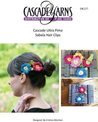 Sabela Hair Clips in Cascade Ultra Pima - DK237