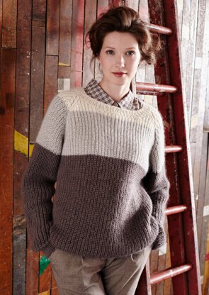 Torrent Sweater in Rowan Kid Classic - Downloadable PDF