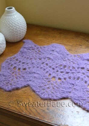 #34 Wavy Edged Crochet Scarf