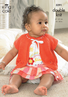 Cardigans & Sweater in King Cole Bamboo Cotton DK - 3291