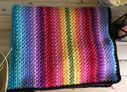 Ombre Granny Stripe Blanket