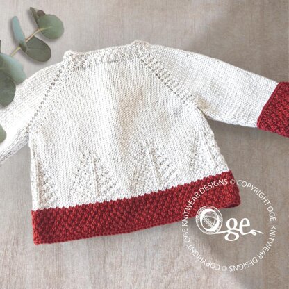 'Fir Christmas' cardigan - P138