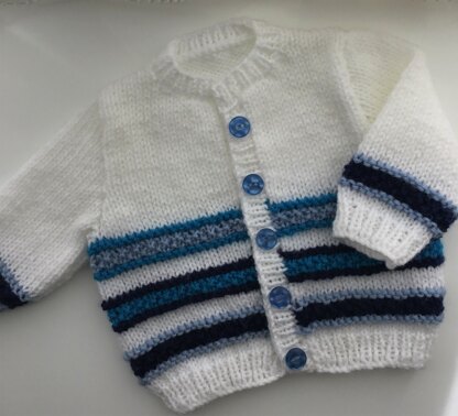 Baby Blue stripe cardigan