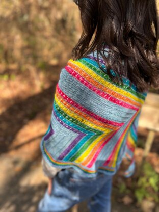 Rhoslyn Rainbow Shawl