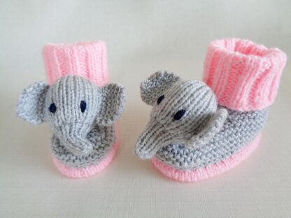 Elephant Baby Booties