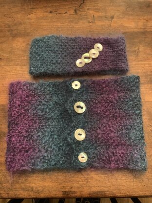 Sarah's Cowl and Headband