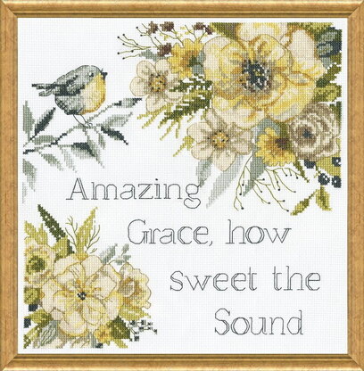 Design Works Amazing Grace LoveCrafts Exclusive Cross Stitch Kit - 25cm x 25cm