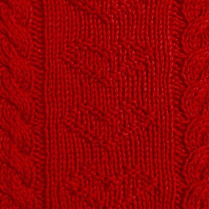 Hearts Aligned Knit Square