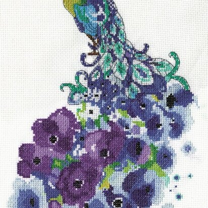 Design Works Floral Peacock Cross Stitch Kit